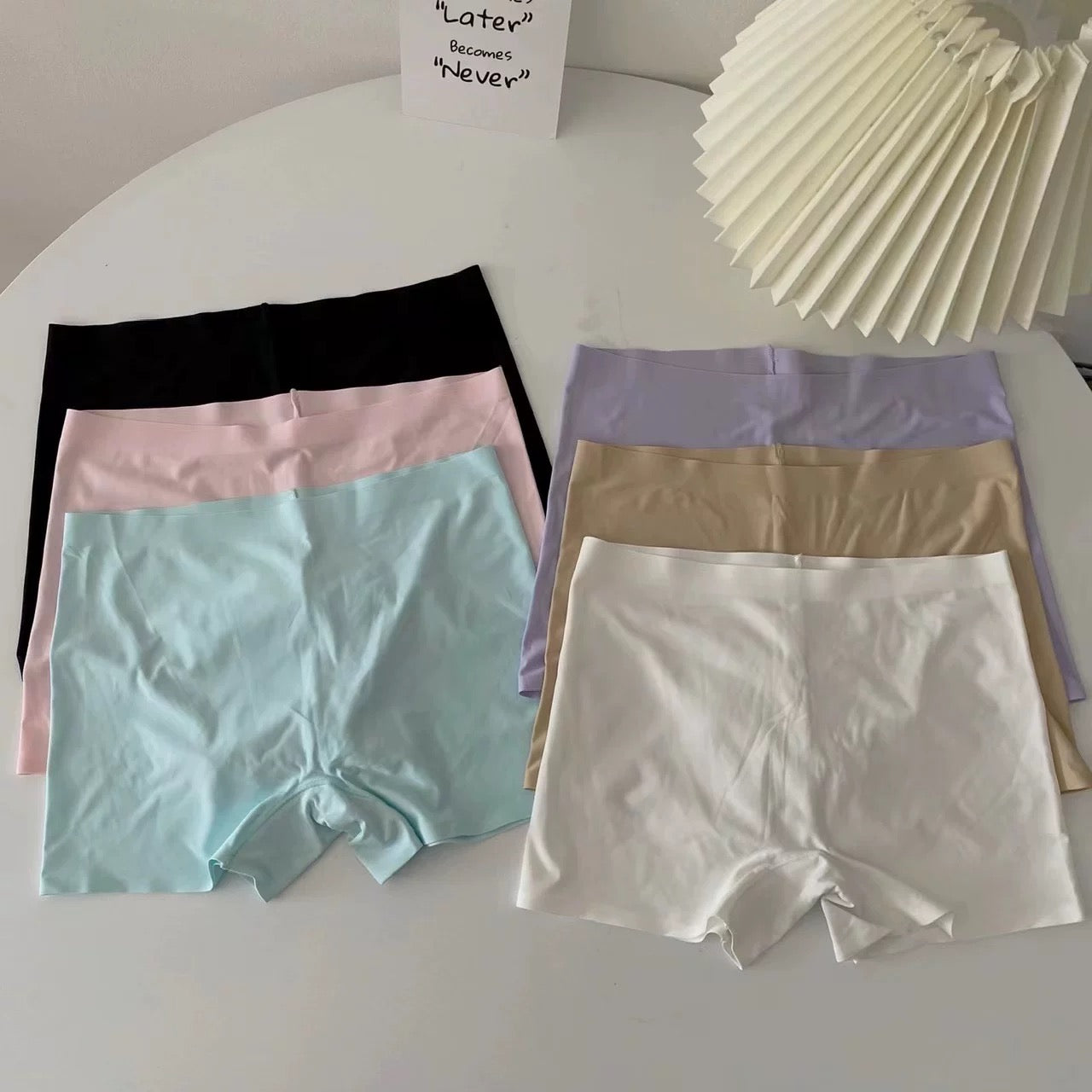 Panties for Women Ice Silk Underpants Soft Female Underwear Cozy Shorts Under The Skirt Large Size Boxer Women Thin