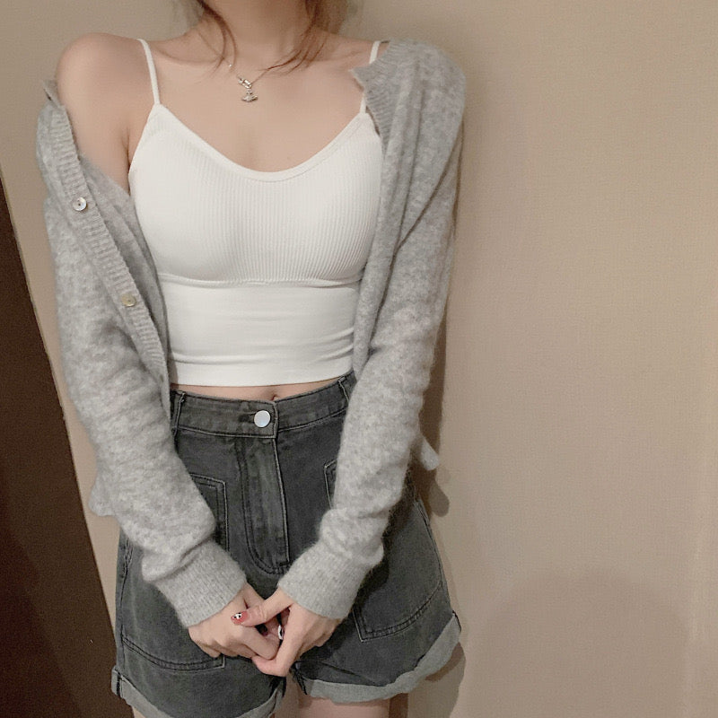 Camis Women Sexy Summer Joggers Basic All-match Solid Simple Casual Aesthetic Streetwear Minimalist Elegant Daily New Stylish