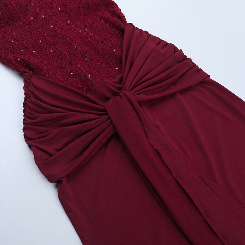 Women's Dress Fashion Backless Solid Slim Long Elegant Evening Dress Summer Ribbon Sequin Nightclub Sexy Cocktail Party Dresses