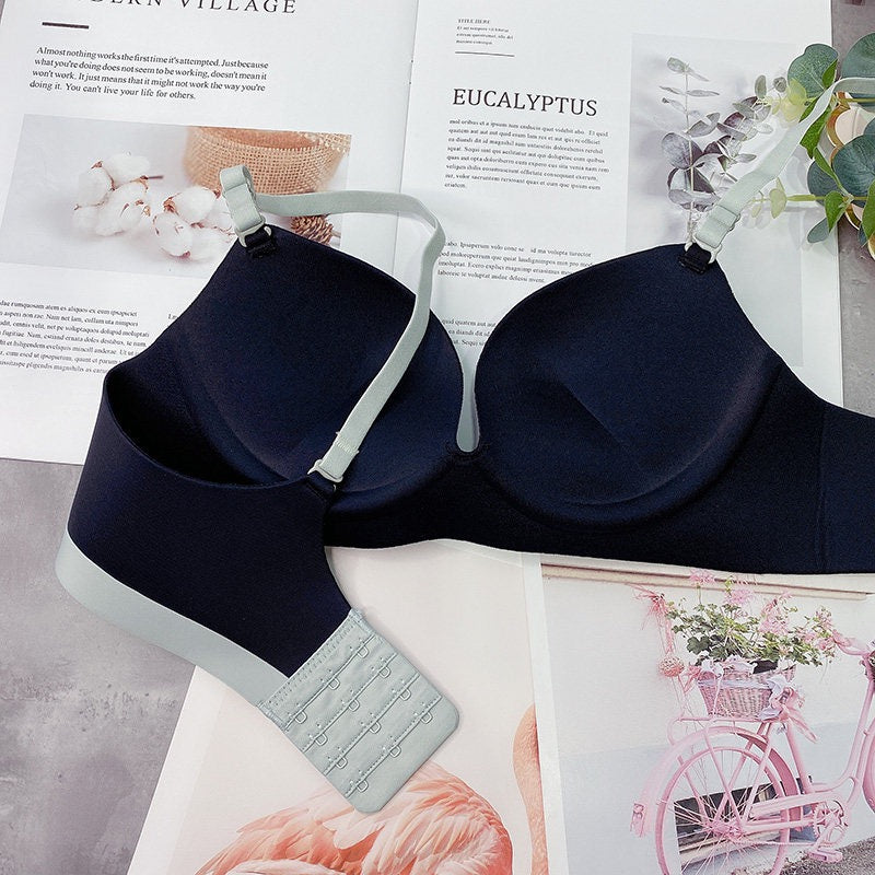 Bra sexy Women Comfort Wireless Gather Sexy Underwear for Women Push up Simple Lingerie Seamless Brassiere Ice Silk Bra