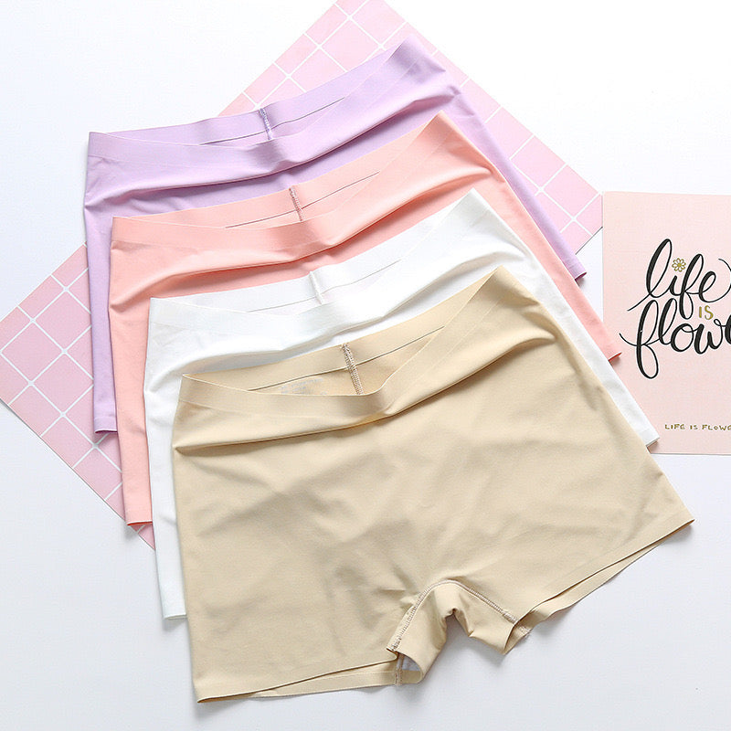 Panties for Women Ice Silk Underpants Soft Female Underwear Cozy Shorts Under The Skirt Large Size Boxer Women Thin