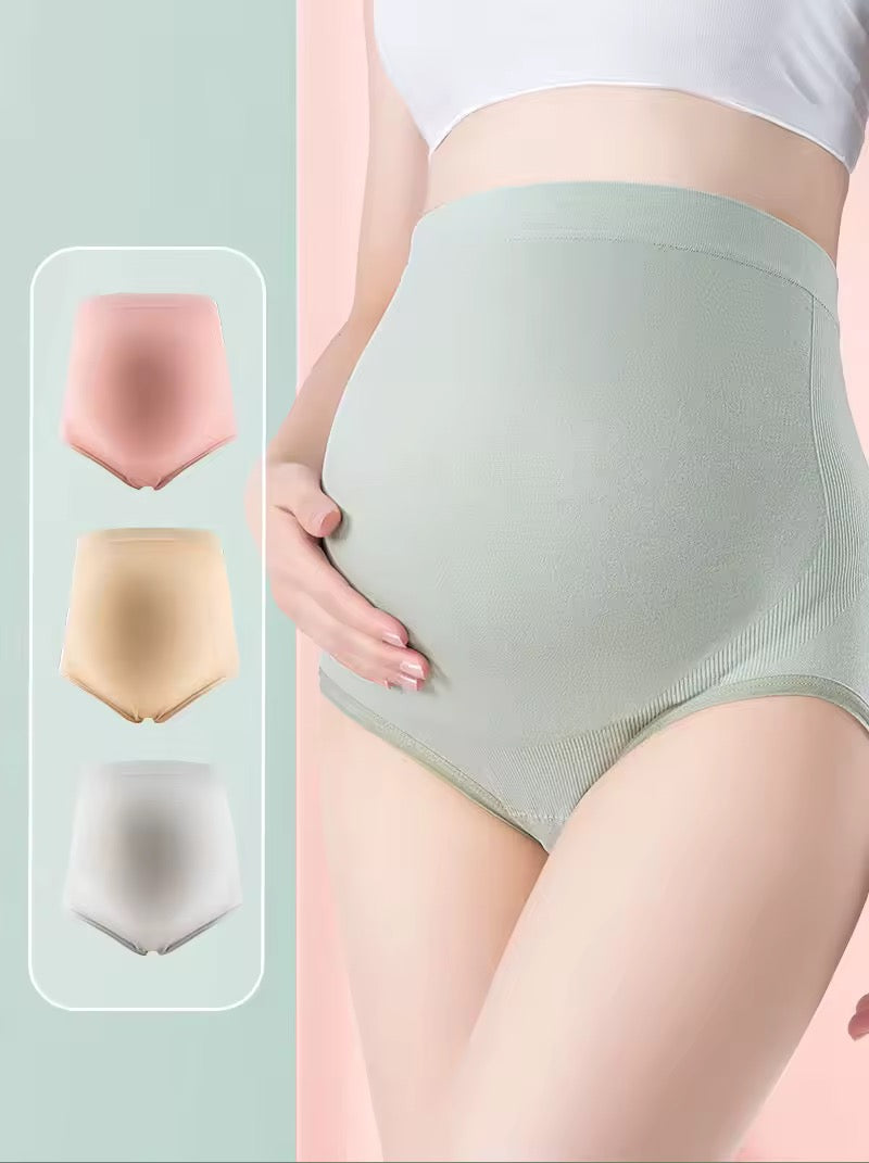 Cotton Maternity Clothings High Waist Pregnant Intimates Belly Support Briefs for Pregnant Women Comfortable Solid Color Panties