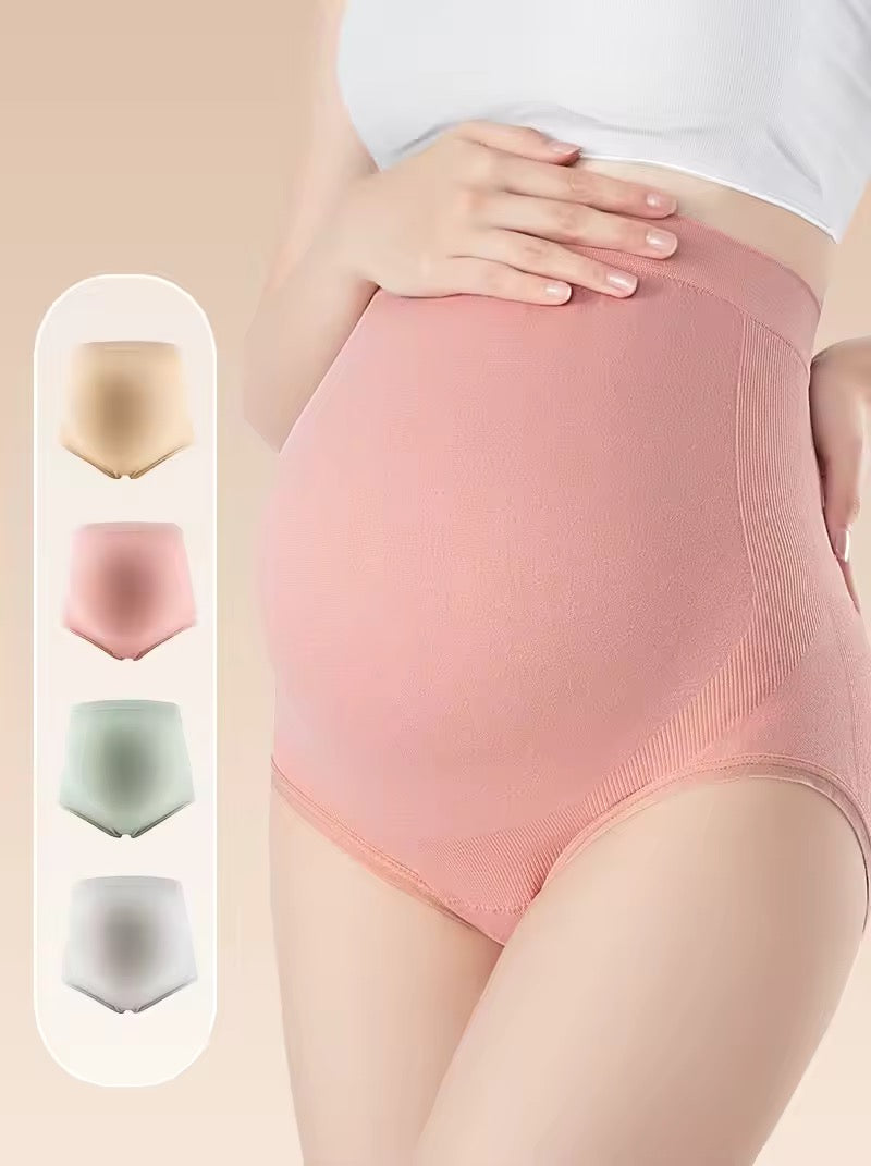 Cotton Maternity Clothings High Waist Pregnant Intimates Belly Support Briefs for Pregnant Women Comfortable Solid Color Panties