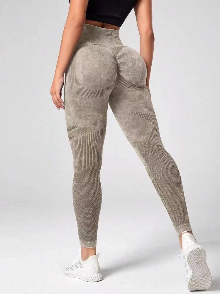 Women Seamless High Waist Push Up Fitness Leggings – Scrunch Butt Yoga Pants for Gym & Workout