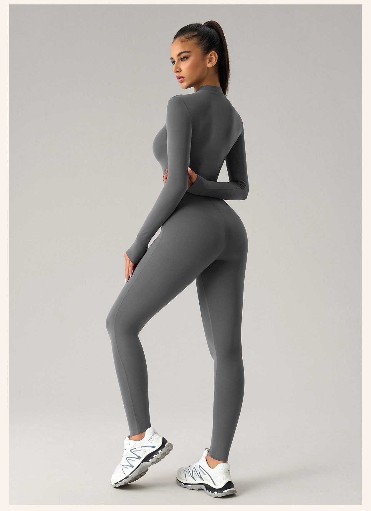 Sports Jumpsuits Women's Tracksuit One-Piece Fitness Suit Gym Sets Long Sleeves Exercise Bodysuit Woman