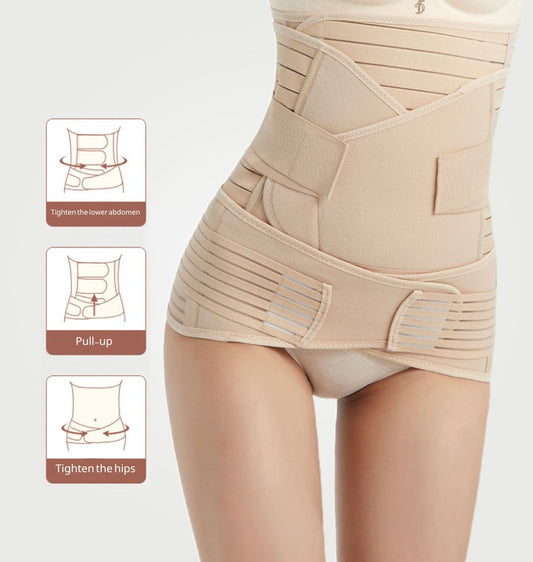 3 In 1 Postpartum Maternity Supports Slimming Belt Girdle Belly Band Women Stomach Compression Shaper Pregnant Tummy Wrap Girdle