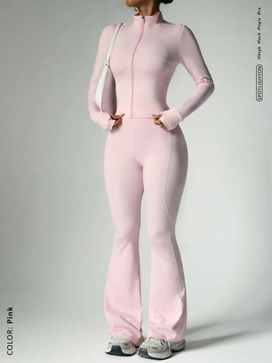 Sports Jumpsuits Women's Tracksuit One-Piece Fitness Suit Gym Sets Long Sleeves Exercise Bodysuit Woman