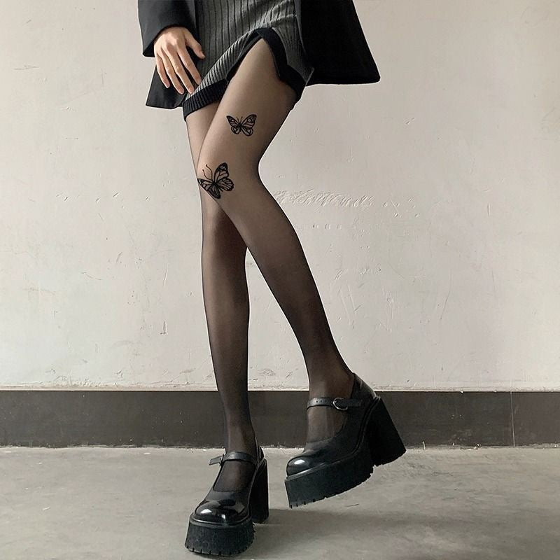 Sexy Women Lady Fishnet hoise Pantyhose Tights, Butterfly pattern