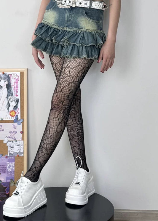 Long socks in the shape of a flower, women's socks, inner socks, silk, sexy socks