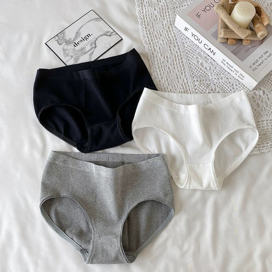 Cotton Women's Panties Fashion Striped Breathable Underwear Female Simple Comfortable Briefs Sports Intimate Lingerie