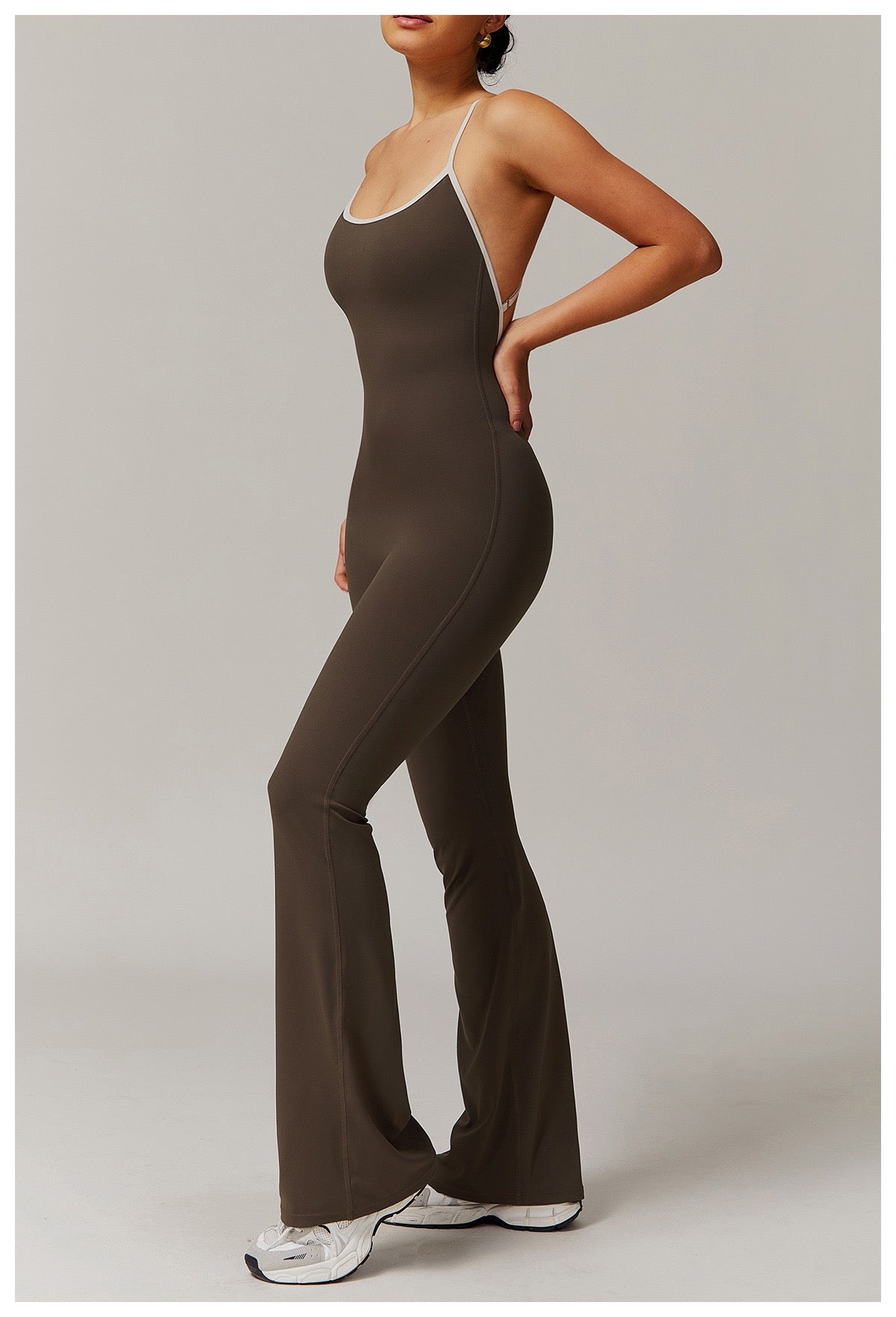 Sports Jumpsuits Women's Tracksuit One-Piece Fitness Suit Gym Sets Long Sleeves Exercise Bodysuit Woman