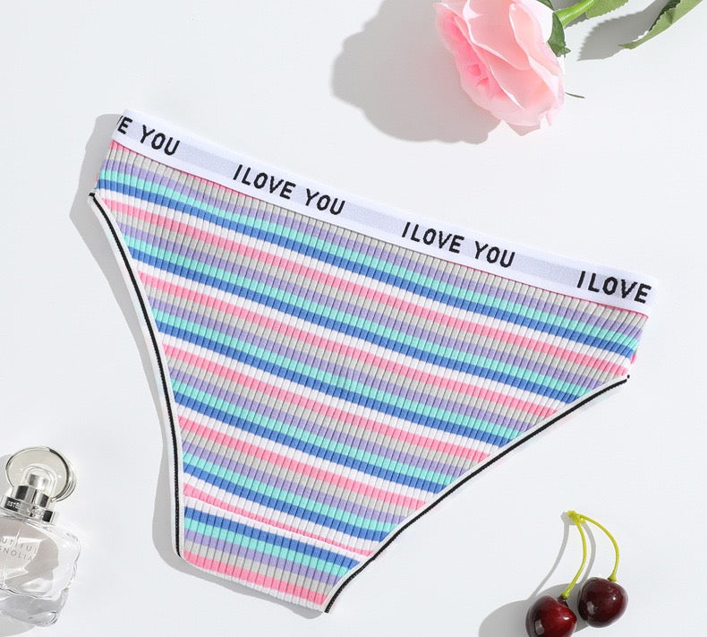 Underwear Women Cotton Crotch Mid Waist Traceless Sexy Panties Sports Style Girls Breathable Underpants