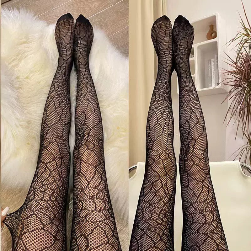 Spider Hollow Fishnet Stockings Black Tights spider Shape Women Sexy Stockings Nylon