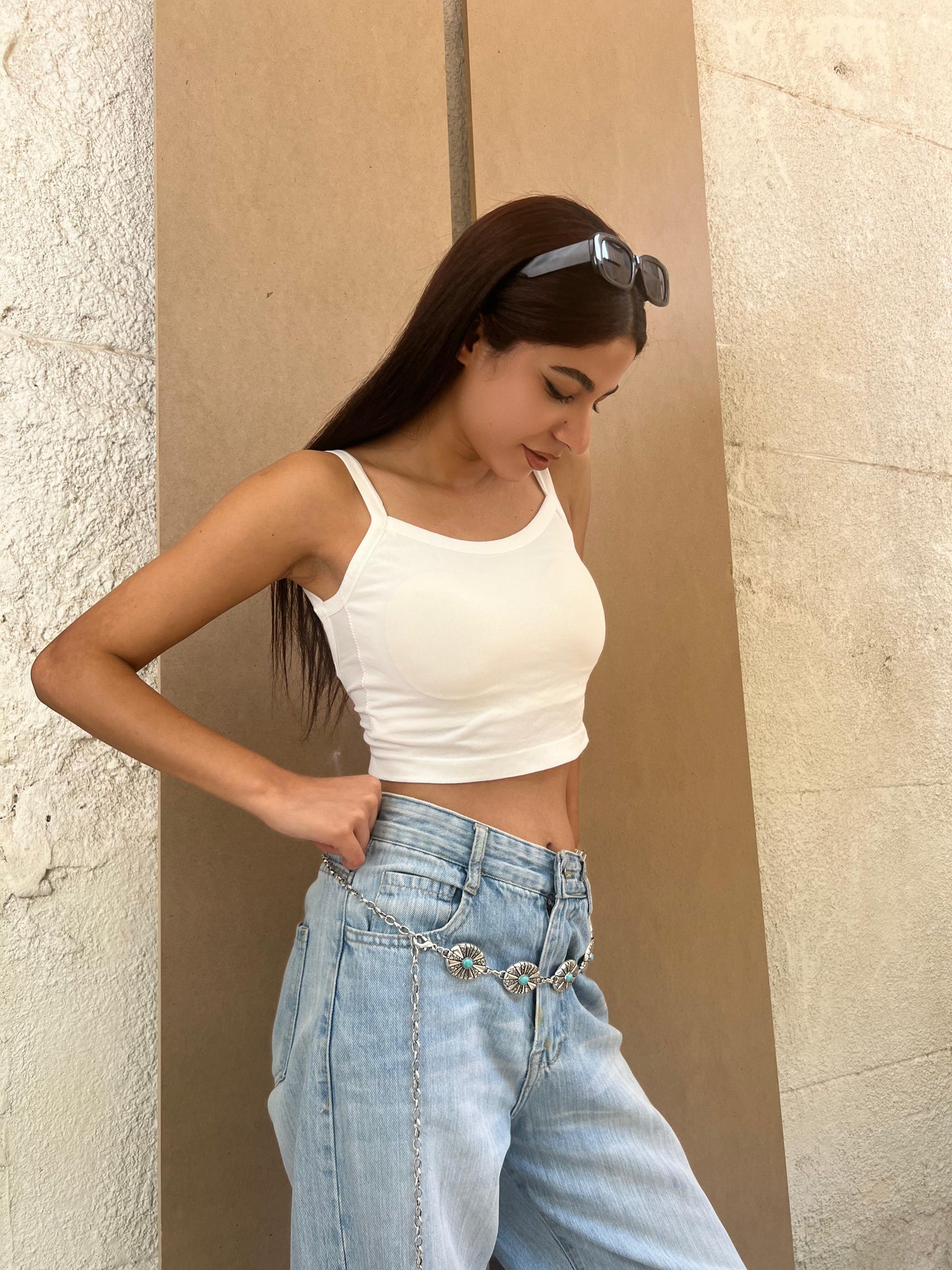 Spaghetti Strap Camis Summer Solid Sleeveless Hollow Out Cross Belt Tank Tops Sports In Bras Women Streetwear