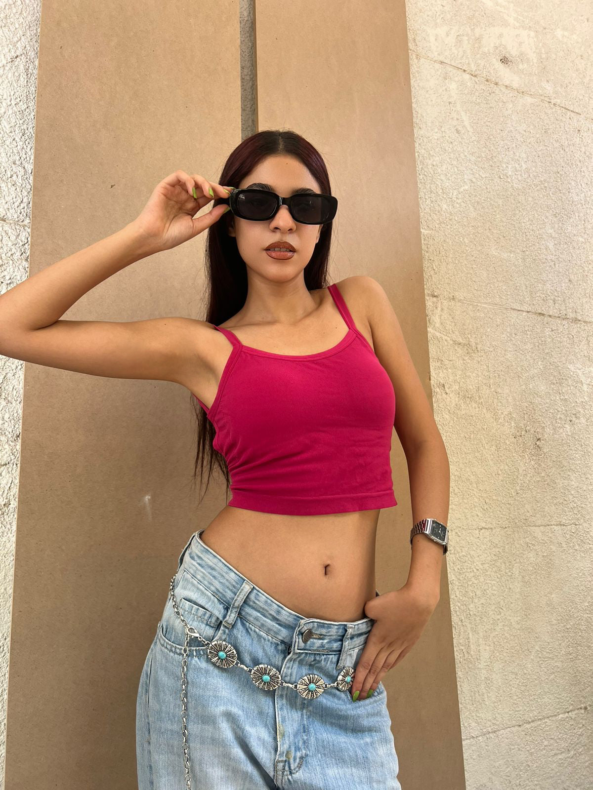 Spaghetti Strap Camis Summer Solid Sleeveless Hollow Out Cross Belt Tank Tops Sports In Bras Women Streetwear