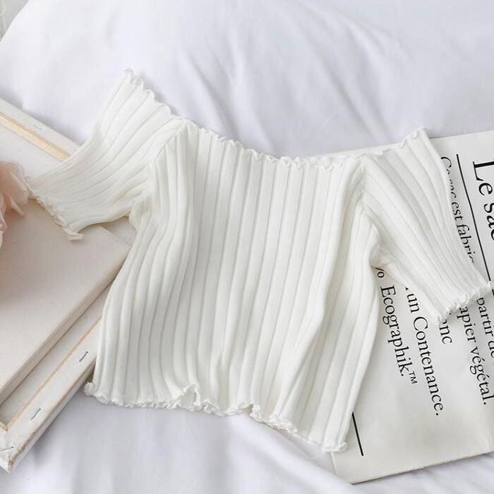 Women off shoulder Top Female Camisoles Solid Cute Crop Tops Women Camis Straps Plain Off Shoulder Crop Tops For Women