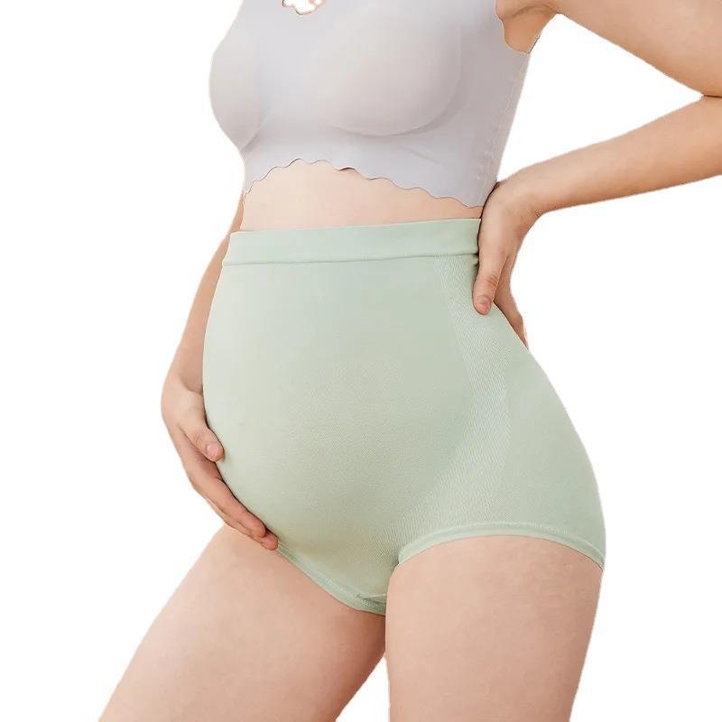 Cotton Maternity Clothings High Waist Pregnant Intimates Belly Support Briefs for Pregnant Women Comfortable Solid Color Panties
