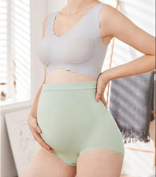 Cotton Maternity Clothings High Waist Pregnant Intimates Belly Support Briefs for Pregnant Women Comfortable Solid Color Panties