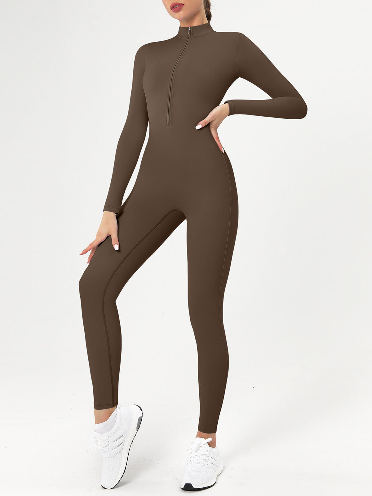 Sports Jumpsuits Women's Tracksuit One-Piece Fitness Suit Gym Sets Long Sleeves Exercise Bodysuit Woman