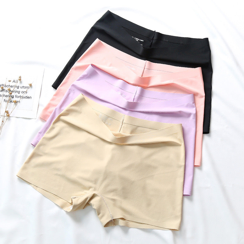 Panties for Women Ice Silk Underpants Soft Female Underwear Cozy Shorts Under The Skirt Large Size Boxer Women Thin