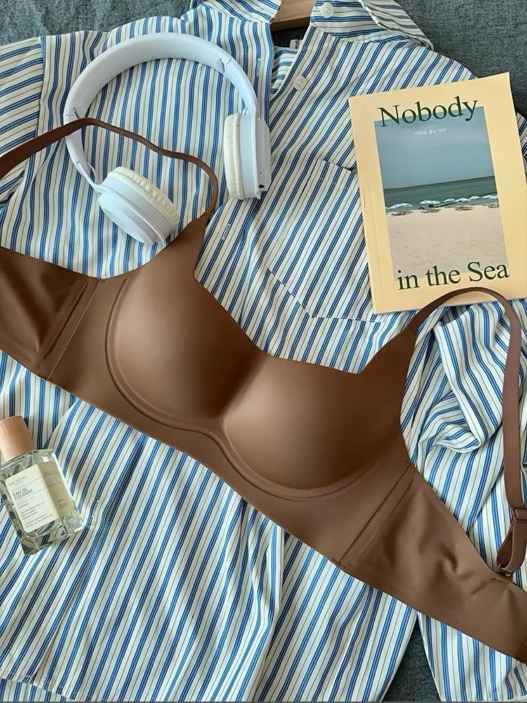 Women Bra For Non-Wire Female Sexy Lingerie Solid Color Seamless Tube Top Bras Beauty Back Underwear Gather