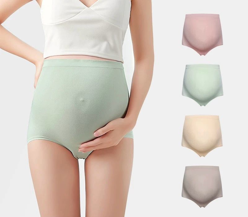 Cotton Maternity Clothings High Waist Pregnant Intimates Belly Support Briefs for Pregnant Women Comfortable Solid Color Panties