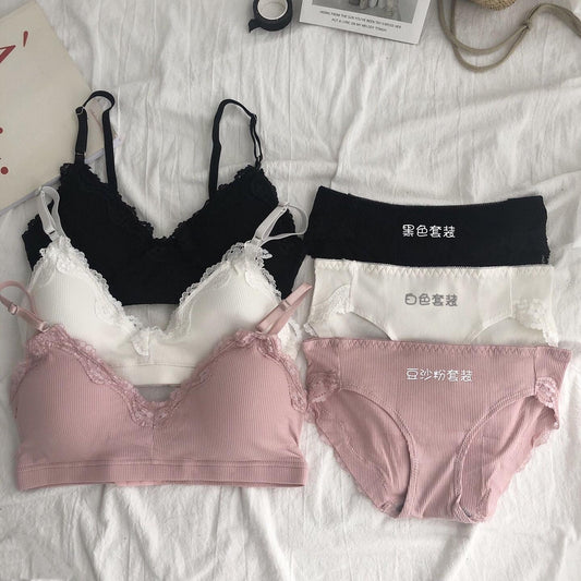 Lady Sexy Elegant Bra and Panty Set Women Bras Underwear Female Push up Bra Lingeries Bra Sets VS Brief Set Lingerie Set