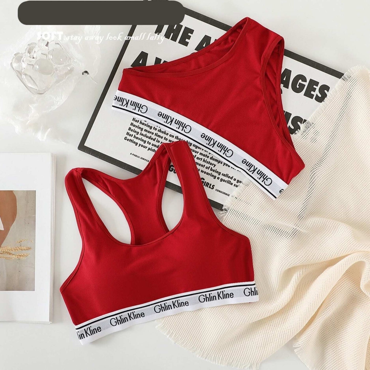 Sport bra and panty set for women soft luxurious and comfortable cotton material