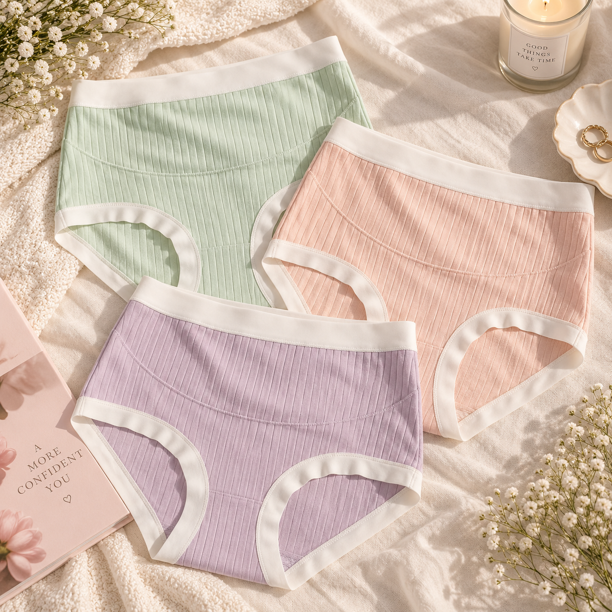 High-Waist Maternity Panties – Seamless, Breathable & Comfortable with Gentle Belly Support – Ideal for Pregnant Women