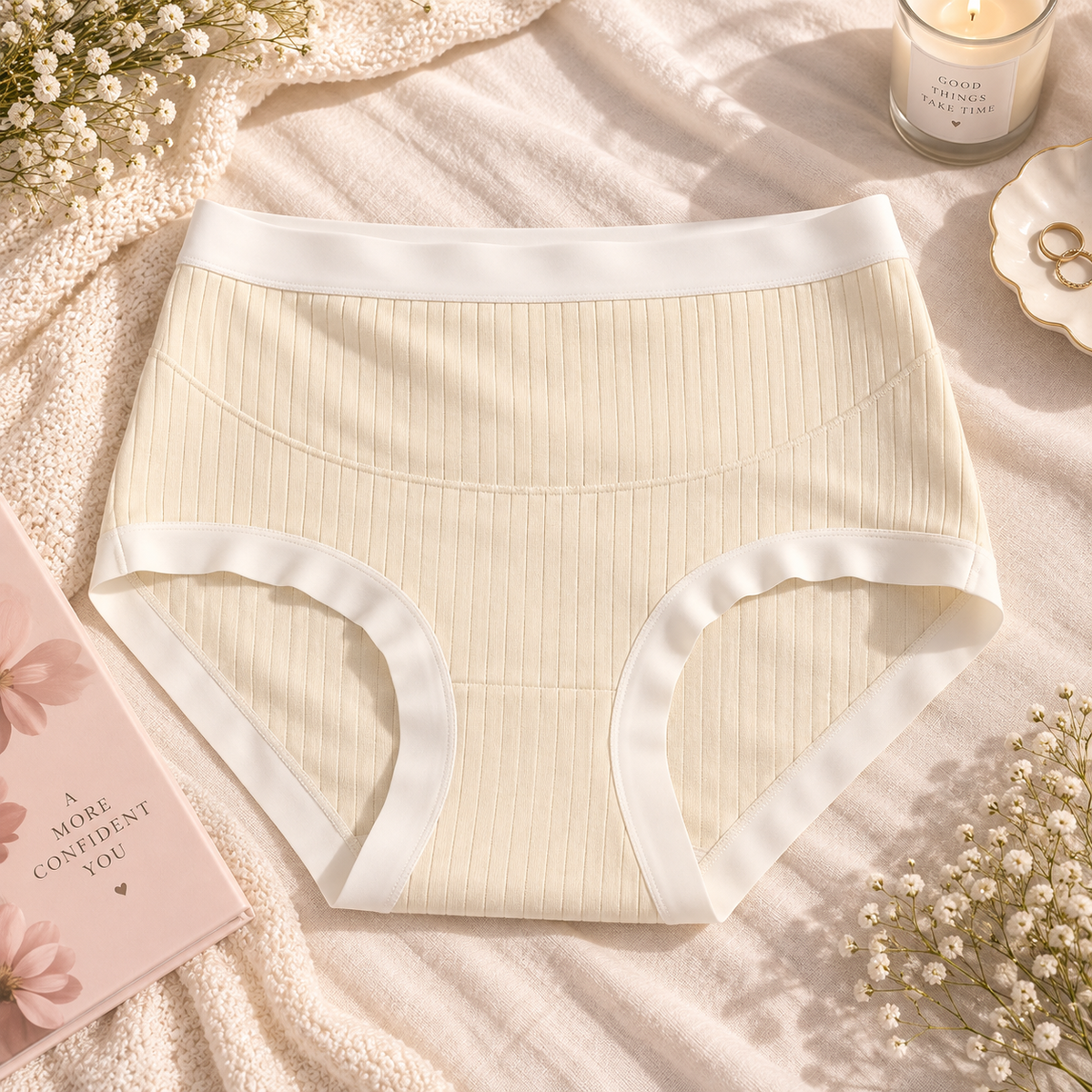 High-Waist Maternity Panties – Seamless, Breathable & Comfortable with Gentle Belly Support – Ideal for Pregnant Women