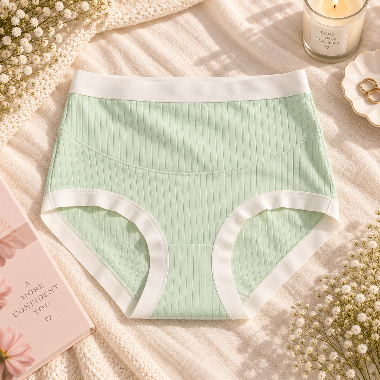 High-Waist Maternity Panties – Seamless, Breathable & Comfortable with Gentle Belly Support – Ideal for Pregnant Women