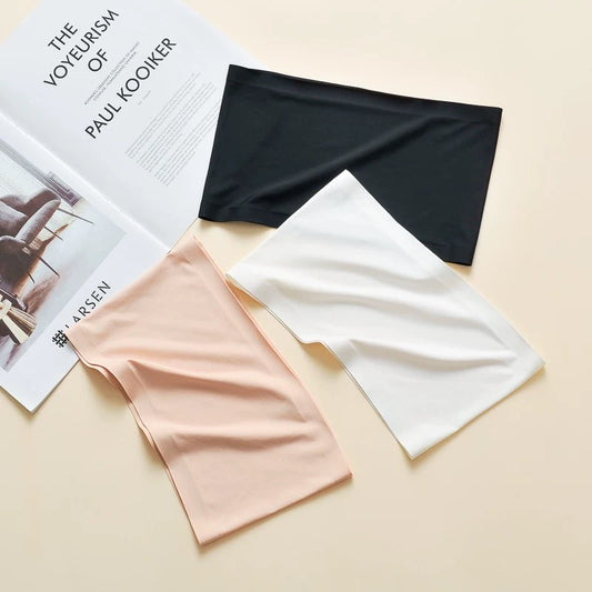 Summer Women Modal Bandeau Top Solid Breathable Strapless Bra Bandeau Soft Seamless Women Casual Tank Crop Tops