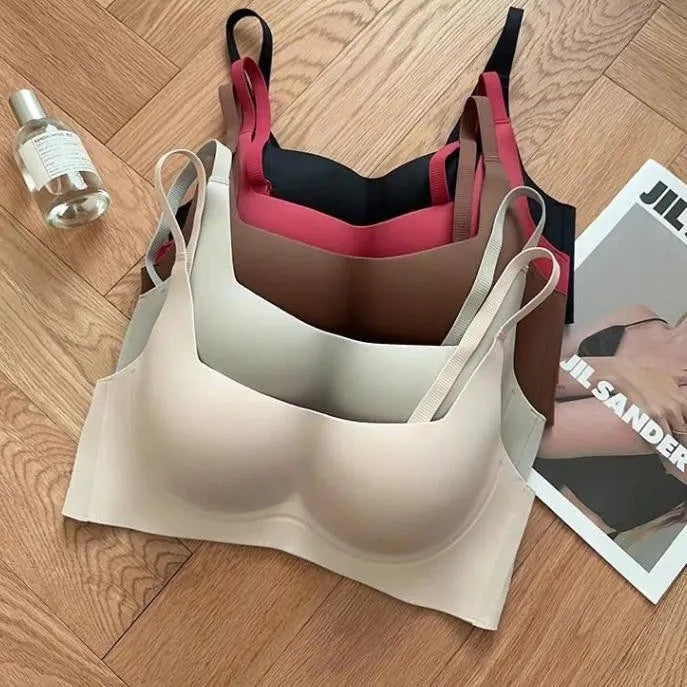 Women  Bra For Non-Wire Female Sexy Lingerie Solid Color Seamless Tube Top Bras Beauty Back Underwear Gather