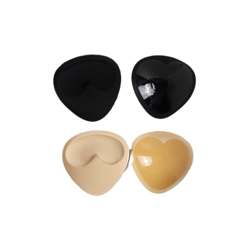 Sticky Bra Thicker Sponge Bra Silicon Pads Breast Push Up Enhancer Removeable Adding Inserts Cups Invisible Lift Up Bra for Women