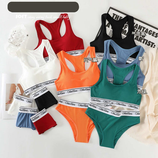 Sport bra and panty set for women soft luxurious and comfortable cotton material