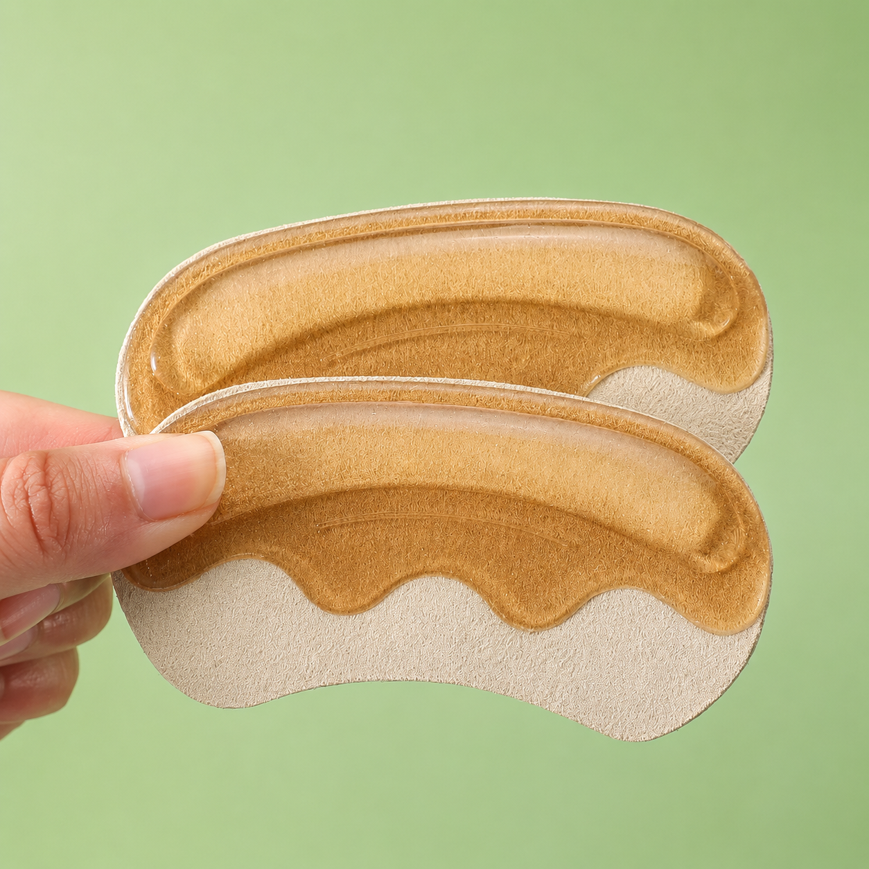 2Pcs Silicone Adhesive Non-slip Shoe Pads Shoes Backs Heel Sticker Heel Protector Adjust Size Pain Relief Foot Care Inserts