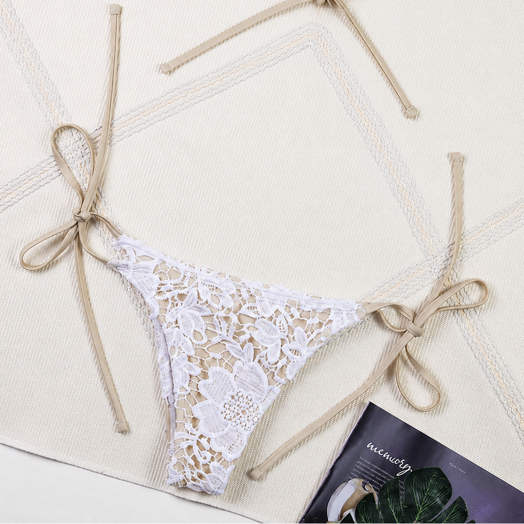 Bikini Bottoms Fashion Women Swimsuit High Waist Thong Swimwear Trunks Bikinis  Pants Bathing