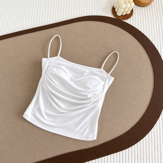 Lady Fashion Sexy Tight Strap Top Solid Color Girls Casual Wear High Elasticity