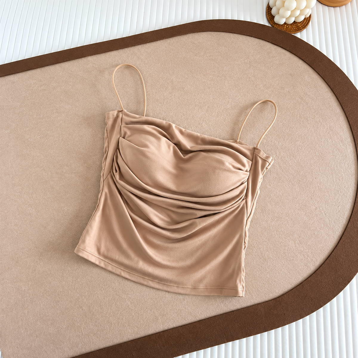 Lady Fashion Sexy Tight Strap Top Solid Color Girls Casual Wear High Elasticity
