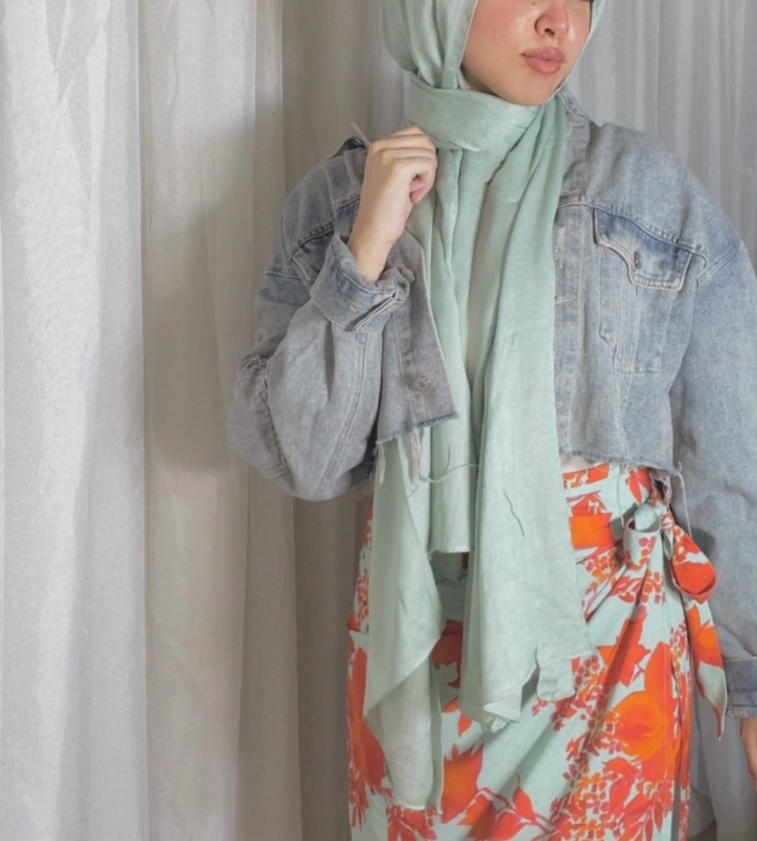 Mint Green Scarf