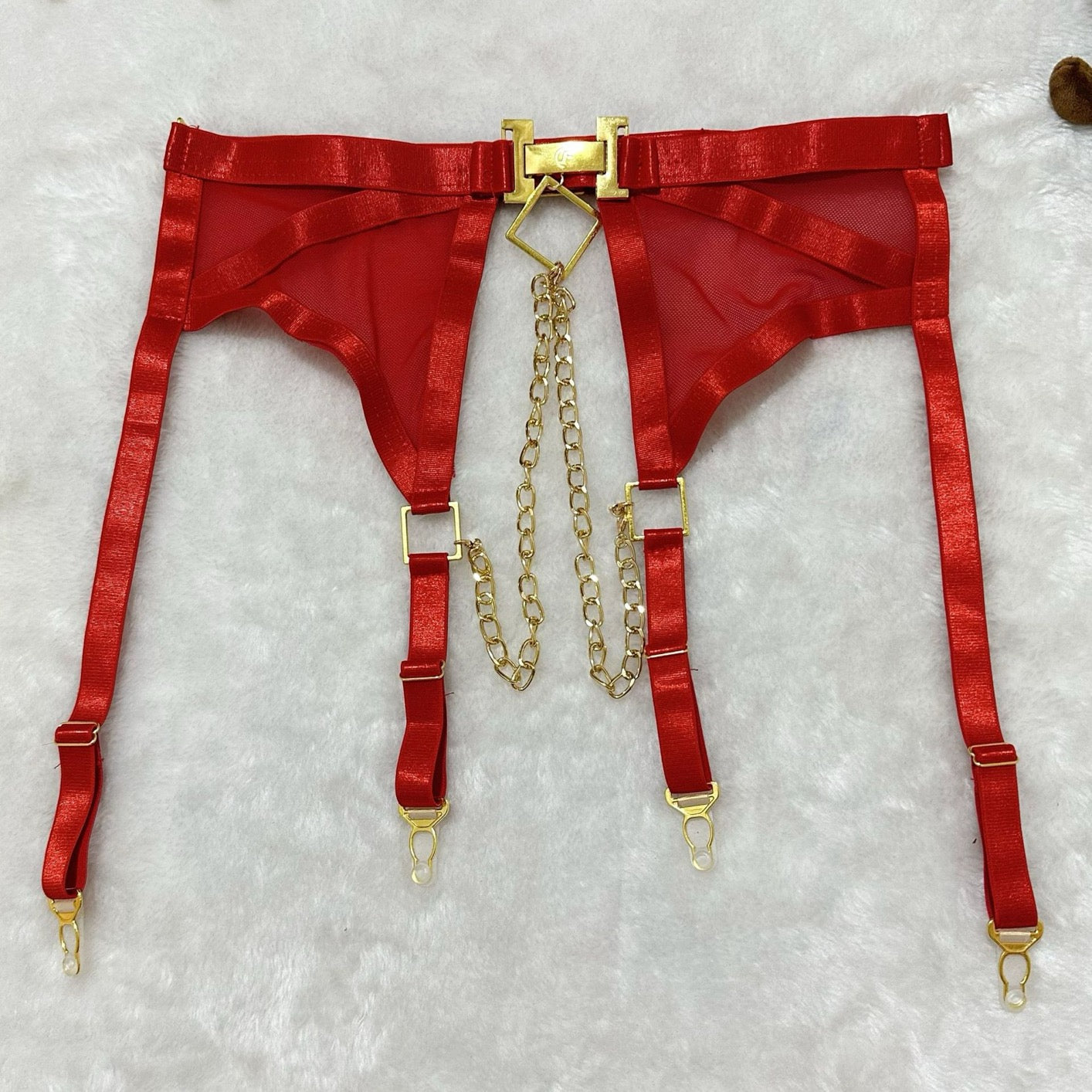 Sexy Set Hot Girl Mesh Patchwork Chain Nightclub Party Ball Solid Color Transparent Beach Vaction Pool Party Style Sexy Set