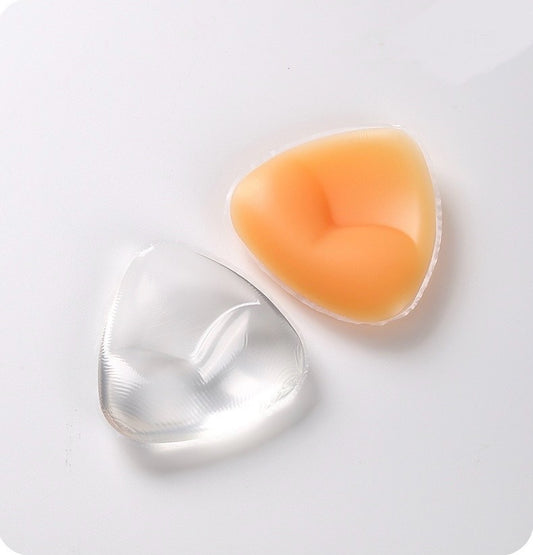 Sexy Silicone Triangle Swimsuit Bra Insert Pads Push Up Breast Enhancer Underwear Removeable Invisable Women Bra Pads