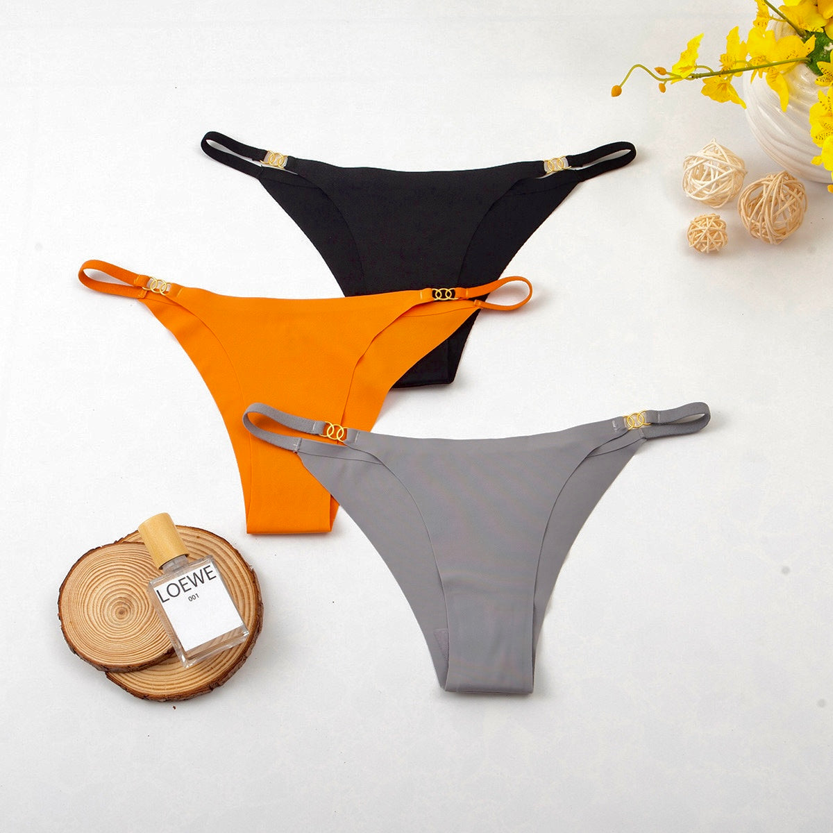 Underwear for Women Seamless Thin Belt Women's Panties Low-Rise Sexy BIkinis Briefs Female Lingerie Soild Fashion Underpants Hot