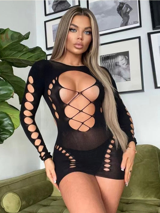 Women's Sexy  Fishnet Dress,Women Lenceria Femenina Sexy Set Lingerie Lenceria Lady  Langerie Sexy Costumes