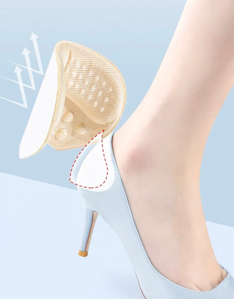 2pcs Shoe Heel Sticker Insoles Sports Shoes Adjust Size Heel Liner Grips Protector Sticker Pain Relief Patch Foot Back Sticker