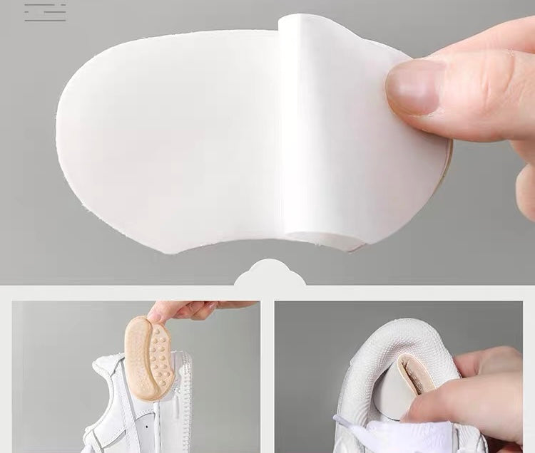 2pcs Shoe Heel Sticker Insoles Sports Shoes Adjust Size Heel Liner Grips Protector Sticker Pain Relief Patch Foot Back Sticker