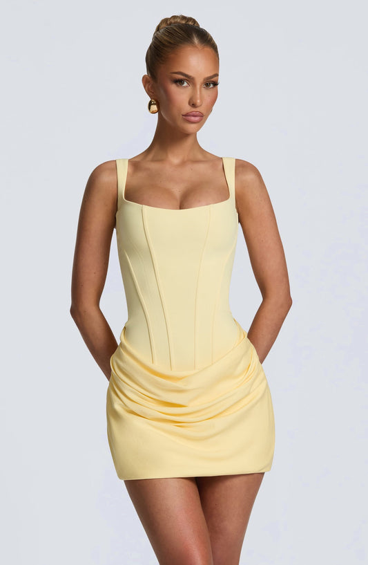 New Summer Wide Strap Pleated Hem Dresses Women's Sexy Sleeveless Slim Fit Chic Mini Gown Lady Holiday Party Vestidos Clothing