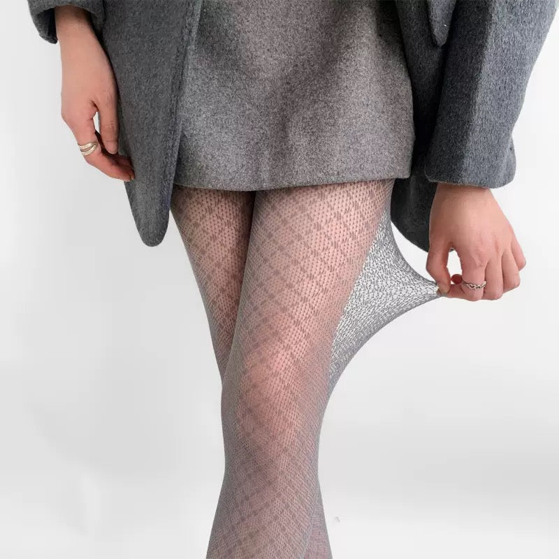 Women’s Sexy Retro Striped Tights – Hollow Out Pantyhose, Super Stretchy Spring & Autumn Leggings Stockings