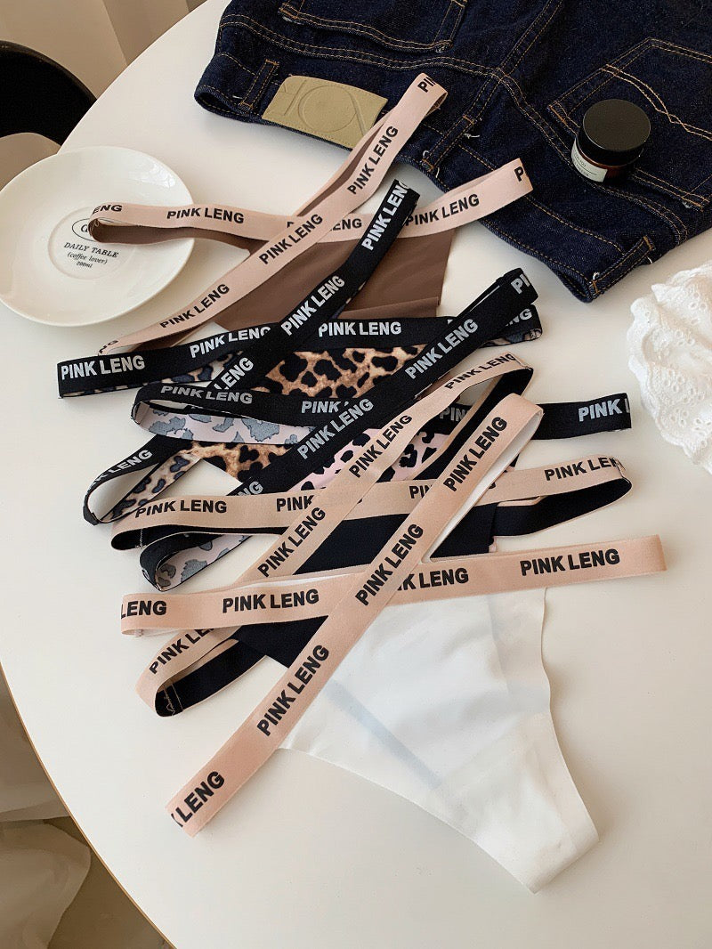 Pink Leng Everyday Chic Panties Bundle – Mixed Colors & Prints with Signature Logo Waistbands