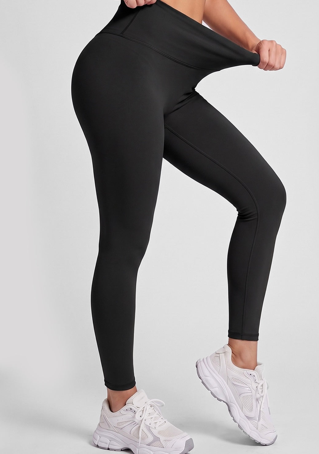 Women's  High-Waisted Fitness Leggings with Wide Supportive Waistband, Smooth Stretch Fabric, Body-Contouring Slim Fit & Full-Length Design – Yoga, Gym, Pilates & Everyday Activewear